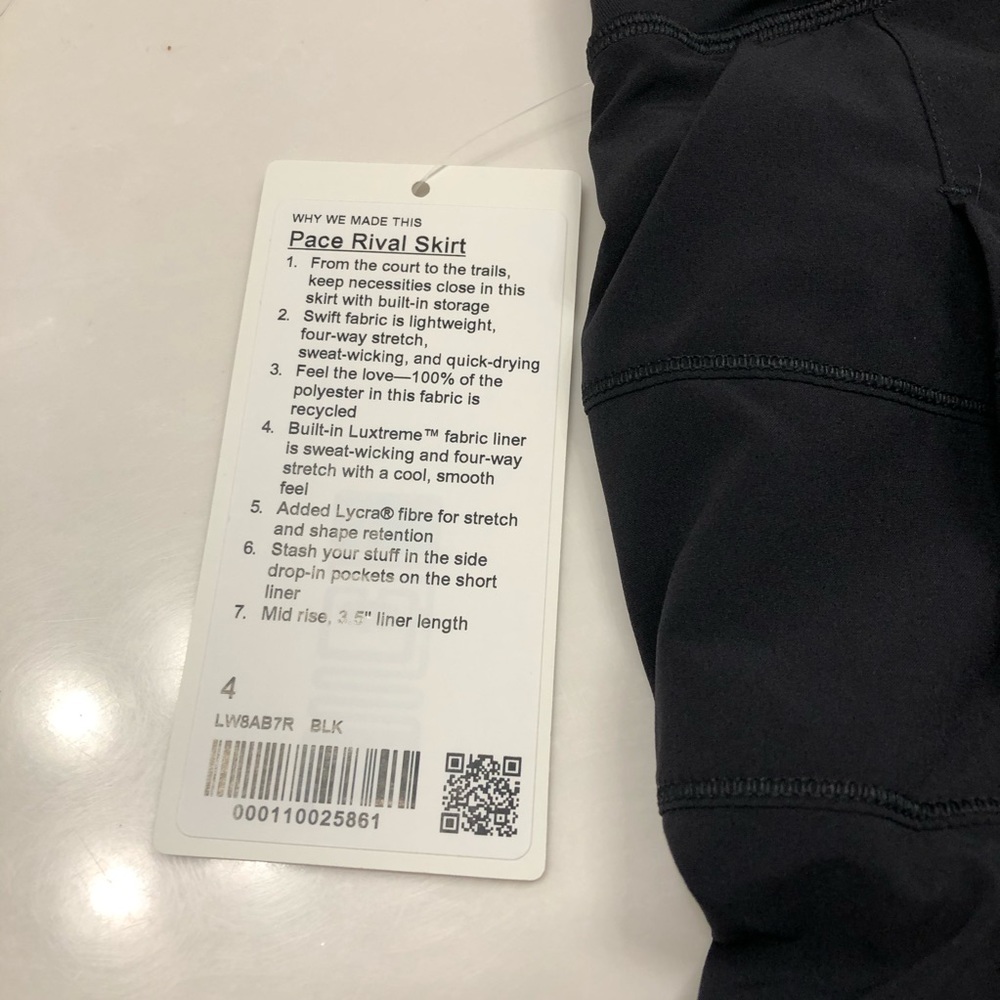 NWT Lululemon Pace Rival Skirt - Picture 15 of 15